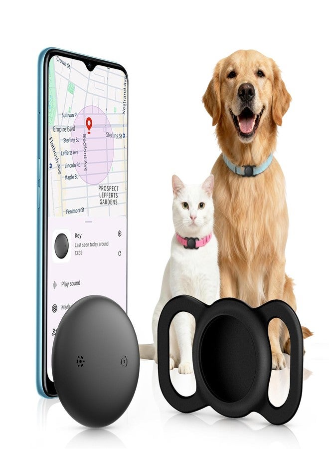 Vebiso 1 Pack Google Android GPS Dog Collar, Mini Dog GPS Tracker, Smart Pet Activity Tracker, No Subscription, GPS Cat Collar Certified Finder, Anti-Lost, Finder Tag for Vehicles, Pets, Kids, Items - Image 1