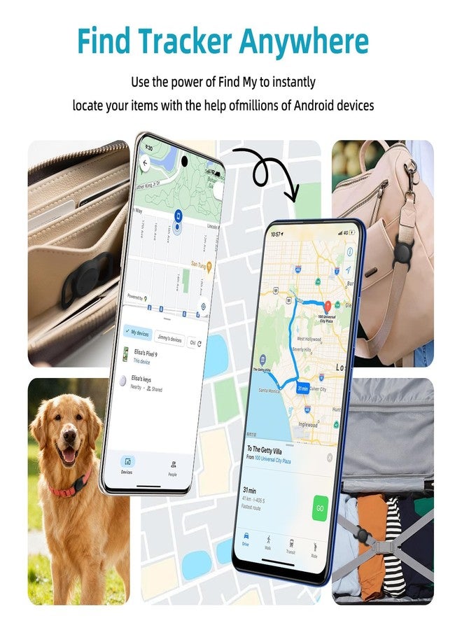 Vebiso 1 Pack Google Android GPS Dog Collar, Mini Dog GPS Tracker, Smart Pet Activity Tracker, No Subscription, GPS Cat Collar Certified Finder, Anti-Lost, Finder Tag for Vehicles, Pets, Kids, Items - Image 5