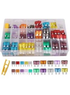 Car Blade Fuse Standard Fuses for Auto Fuses Replacement Assorted Auto Truck Car Standard Blade Fuses with Fuse Extractor Car Blade Fuse Standard Fuses Blade Fuse Assortment Set