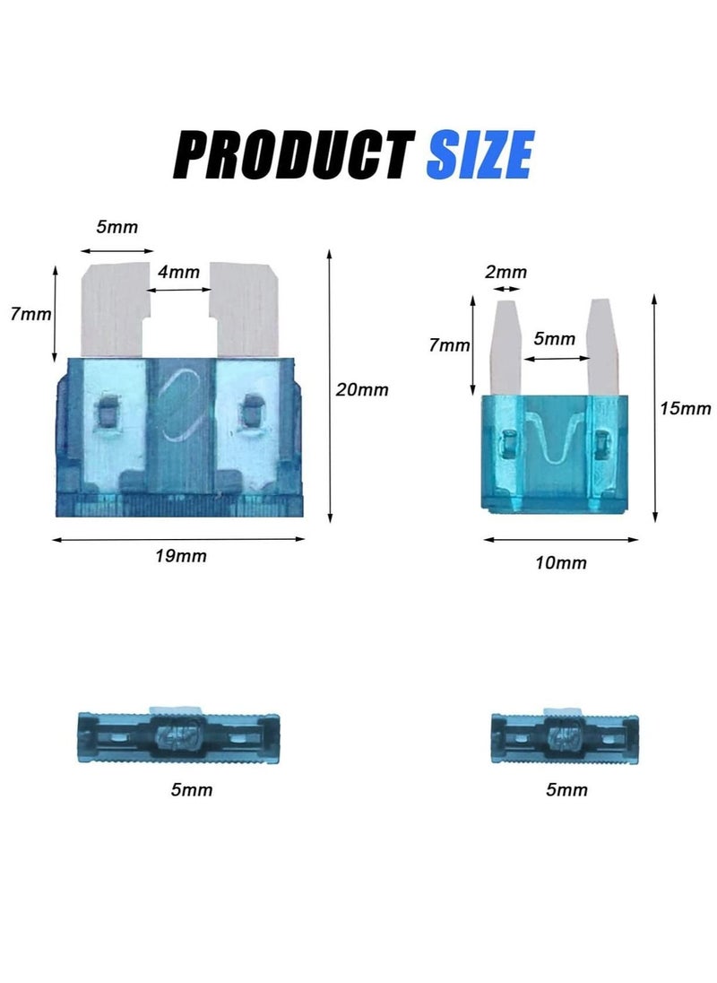 SYOSI - Car Blade Fuse Standard Fuses for Auto Fuses Replacement Assorted Auto Truck Car Standard Blade Fuses with Fuse Extractor Car Blade Fuse Standard Fuses Blade Fuse Assortment Set - Image 1