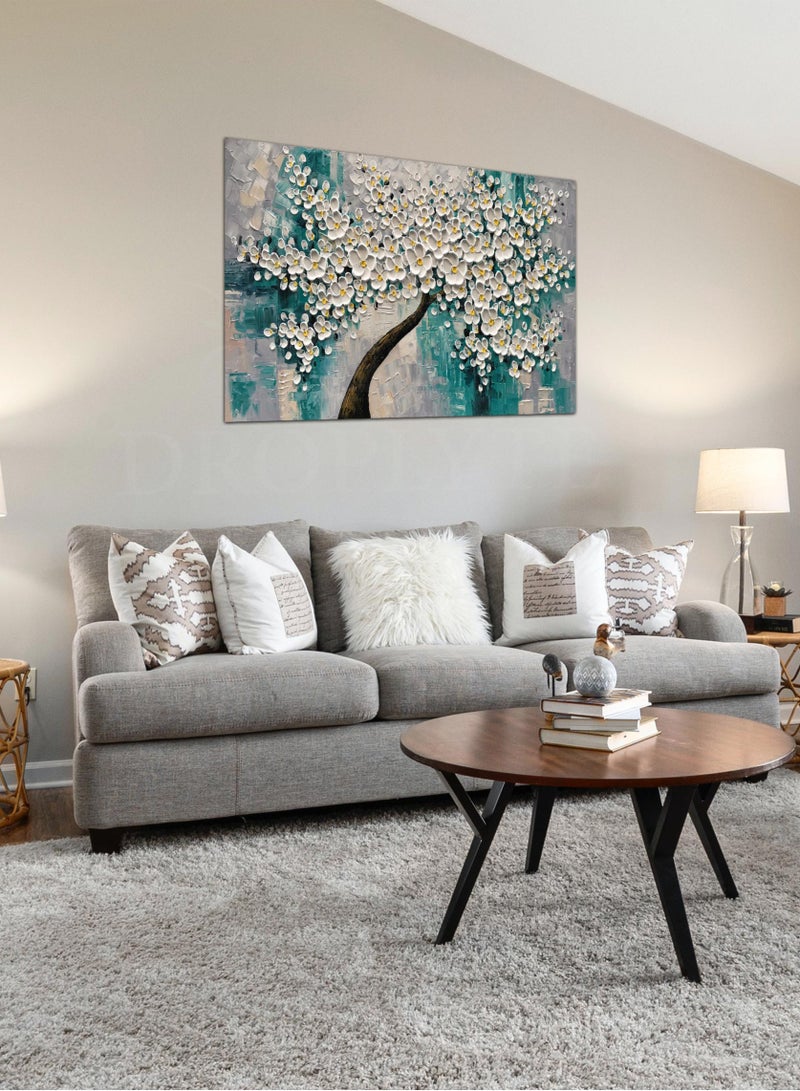 Droplyte Multicolor Tree Abstract Painting Decorative Wall Art Wall Decor Card Board MDF Home Decor for Living Room, Drawing Room, Office Room and Bedroom 60CM x 40CM  - Image 1