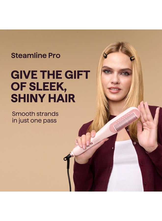 wavytalk فرشاة فرد الشعر بالبخار Wavytalk Pro، فرشاة فرد 3 في 1 Steamline Pro، البخار يقلل الضرر، يغذي الشعر، ويسرع عملية الفرد - Image 2