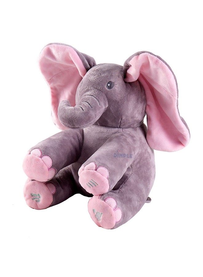 Dimple Kaia Baby Animated Stuffed Plush Singing Peek A Boo Elephant Interactive Musical Peekaboo For Toddlers With Moving Ears Adorable Elephant Stuffed Animal Toy  - Image 3