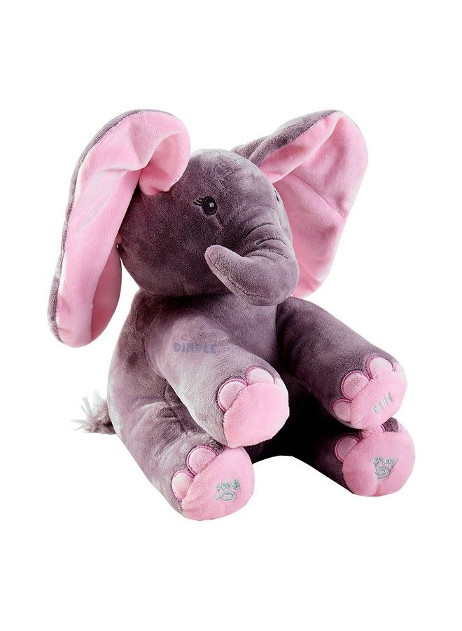 Dimple Kaia Baby Animated Stuffed Plush Singing Peek A Boo Elephant Interactive Musical Peekaboo For Toddlers With Moving Ears Adorable Elephant Stuffed Animal Toy  - Image 4