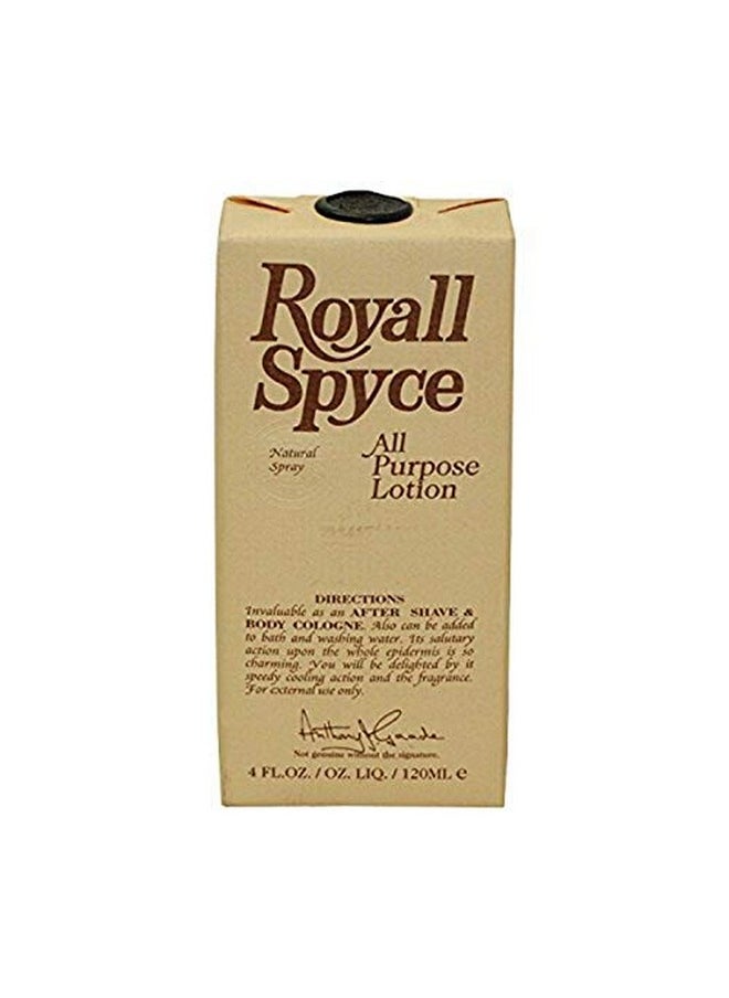 Royall Royall Spyce By Royall Fragrances For Men. All Purpose Lotion 4.0 Oz (Packaging May Vary)  - Image 1