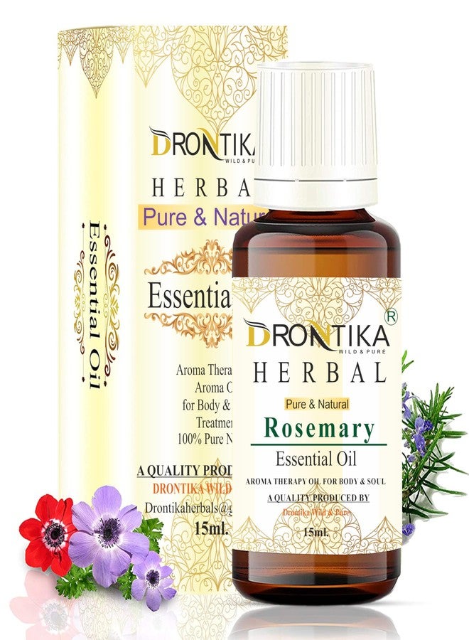 Drontika Rosemary Essential oil 100% Pure & Natural For Hair, Skin and Body - 15ml - Image 2