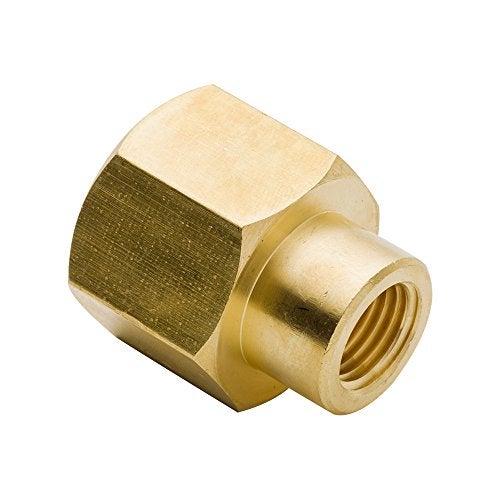 Legines Brass Pipe Fitting, Reducing Reducer Coupling, 3/8" NPT Female to 1/8" NPT Female (Pack of 2) - Image 2