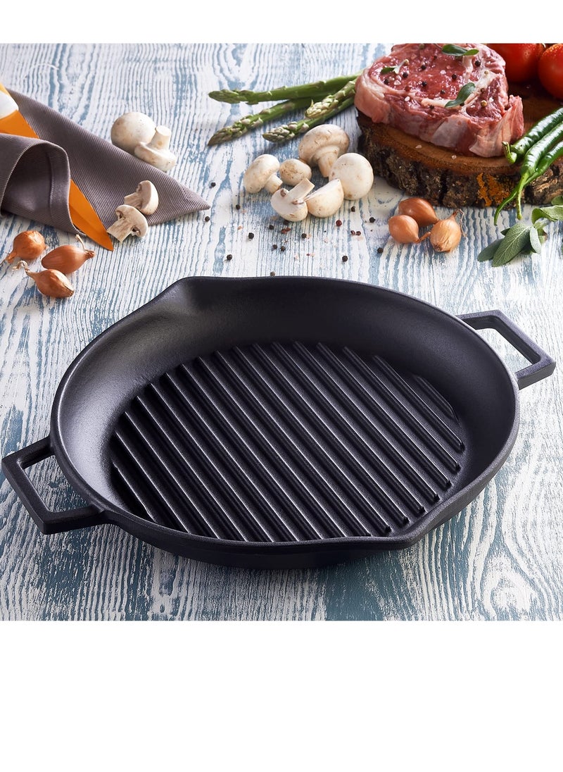 eBasket Cast iron grill pan, 2 handles, 25 cm, from ebasket  - Image 1
