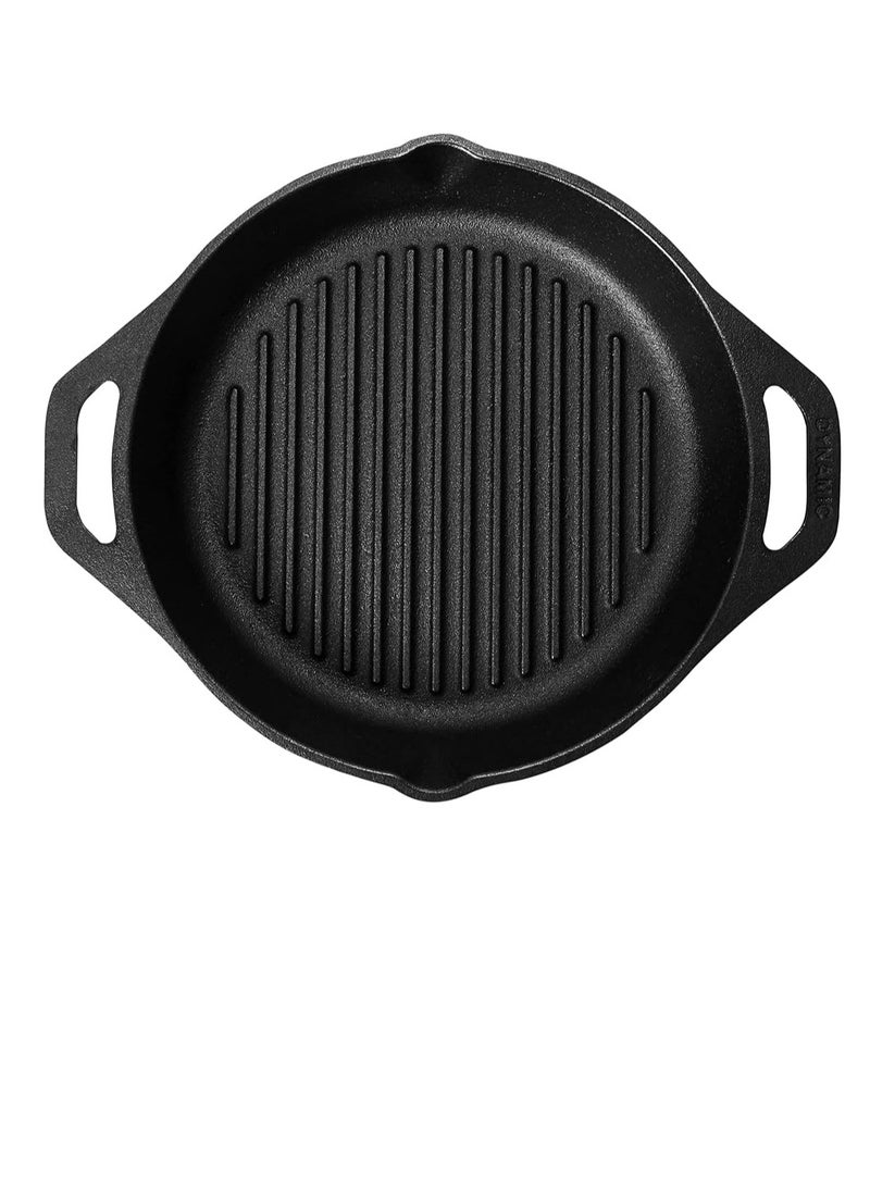 eBasket Cast iron grill pan, 2 handles, 25 cm, from ebasket  - Image 3
