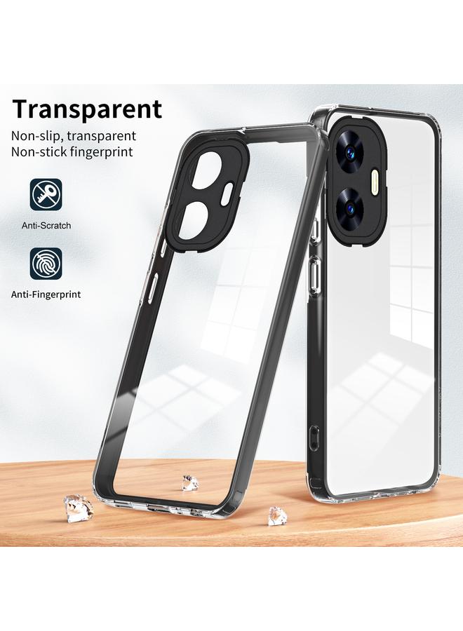 S-TOP Case For Realme C55 3 in 1 Clear TPU Color PC Frame Phone Case - Image 2