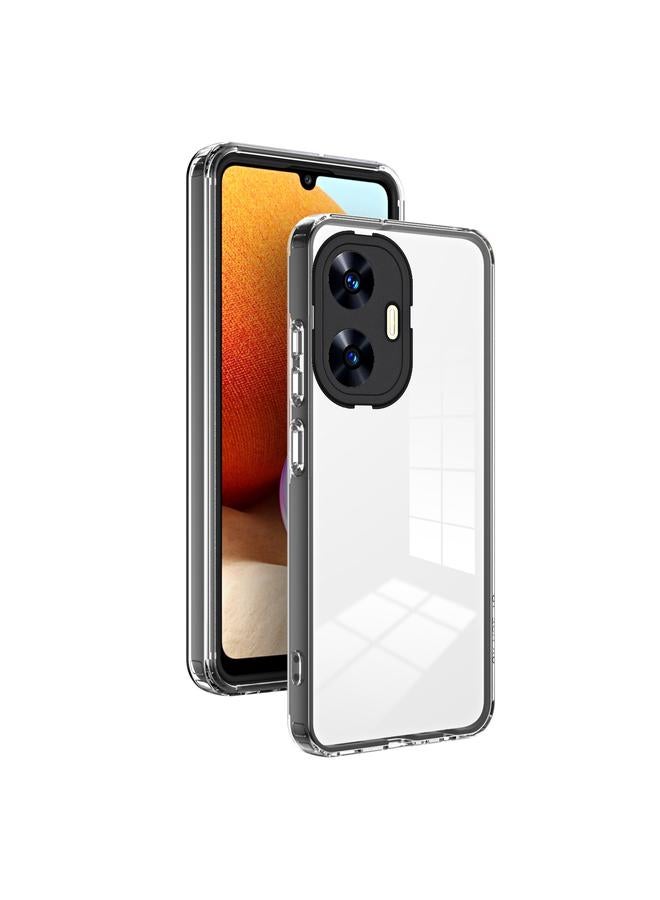 S-TOP Case For Realme C55 3 in 1 Clear TPU Color PC Frame Phone Case - Image 1