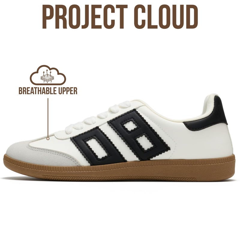 Project Cloud Sneakers for Women 2026 - Breathable Womens Shoes Memory Foam Insole Casual Sneakers Non Slip Womens Sneakers - Breathable Lightweight Walking Shoes (Brita, WHITCOMBO,8.5M) - Image 3