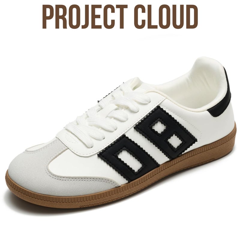Project Cloud Sneakers for Women 2026 - Breathable Womens Shoes Memory Foam Insole Casual Sneakers Non Slip Womens Sneakers - Breathable Lightweight Walking Shoes (Brita, WHITCOMBO,8.5M) - Image 2