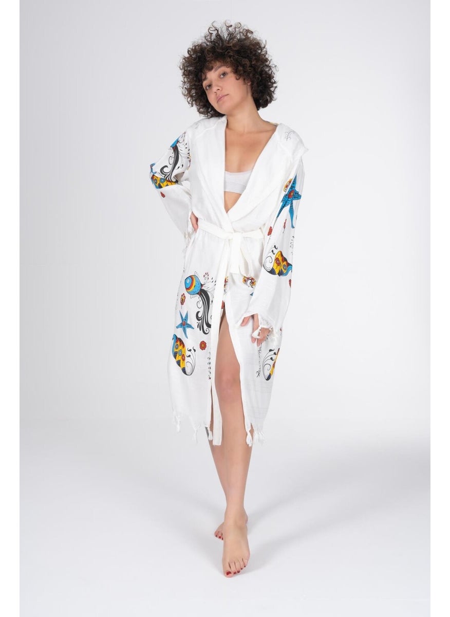 Printed Bamboo Peshtemal Dressing Gown Bathrobe - pzsku/ZA98F1CF85881A804223FZ/45/_/1730715482/15af977a-e333-4898-85cc-dd8a30b395d3