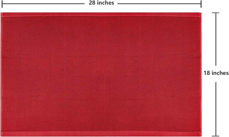 joybest Cotton Kitchen Towels, 4-Pack Waffle Weave Ultra Soft Absorbent Dish Towels Quick Drying Kitchen Dish Cloths, 18 in x 28 in, Red - Image 3