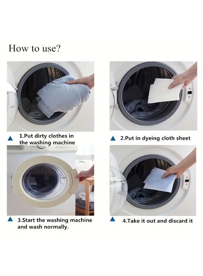 Clothing Dyeing Adsorption Sheet Laundry Color And Dirt Catcher Anti-Stain Sheets Collect anti-staining, suitable for a variety of washing machines, keep clothes bright and long-lasting, energy-savi - Image 3