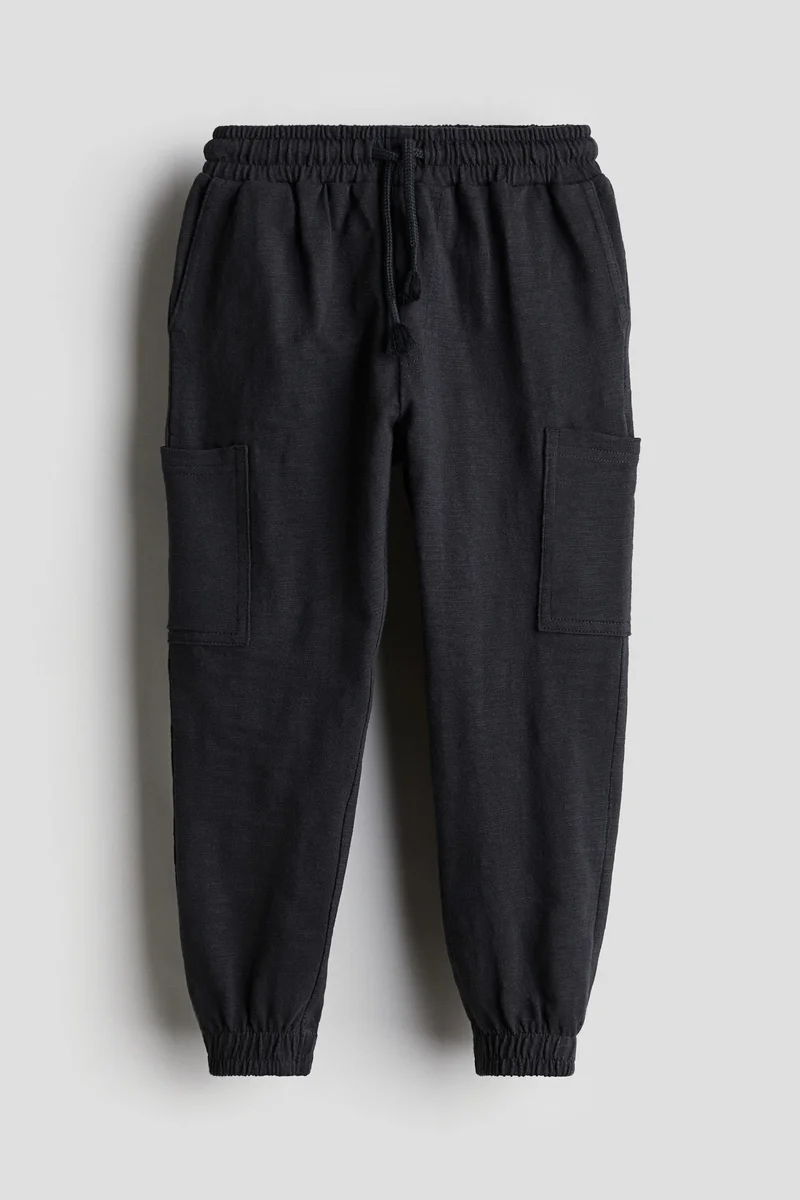 H&M Slub jersey cargo joggers