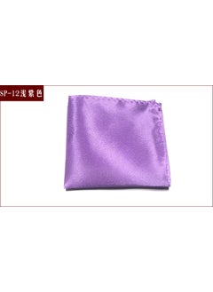 Generic Mens Formal Pocket Squares Solid Colors SP-12 light purple 