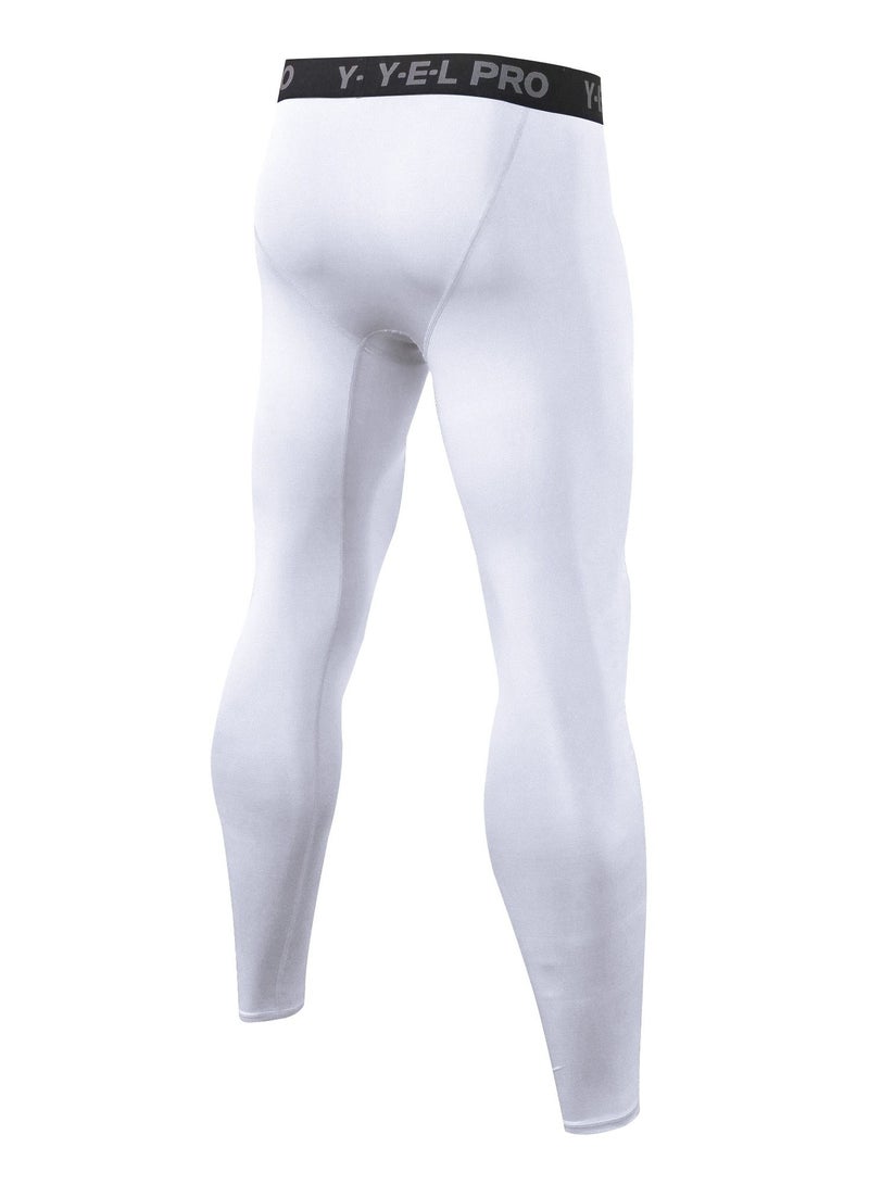 YEL PRO Men Quick Dry Breathable Elastic Trousers White - Image 2