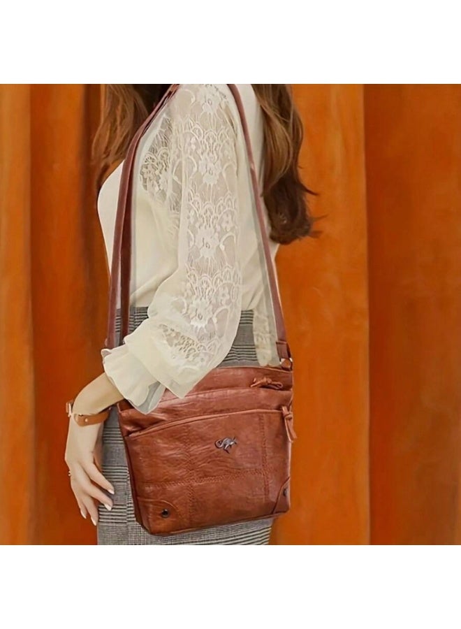 KANGAROO Womens shoulder bag, faux leather, lightweight - Image 3