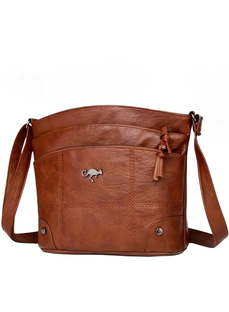 KANGAROO Womens shoulder bag, faux leather, lightweight - Image 1