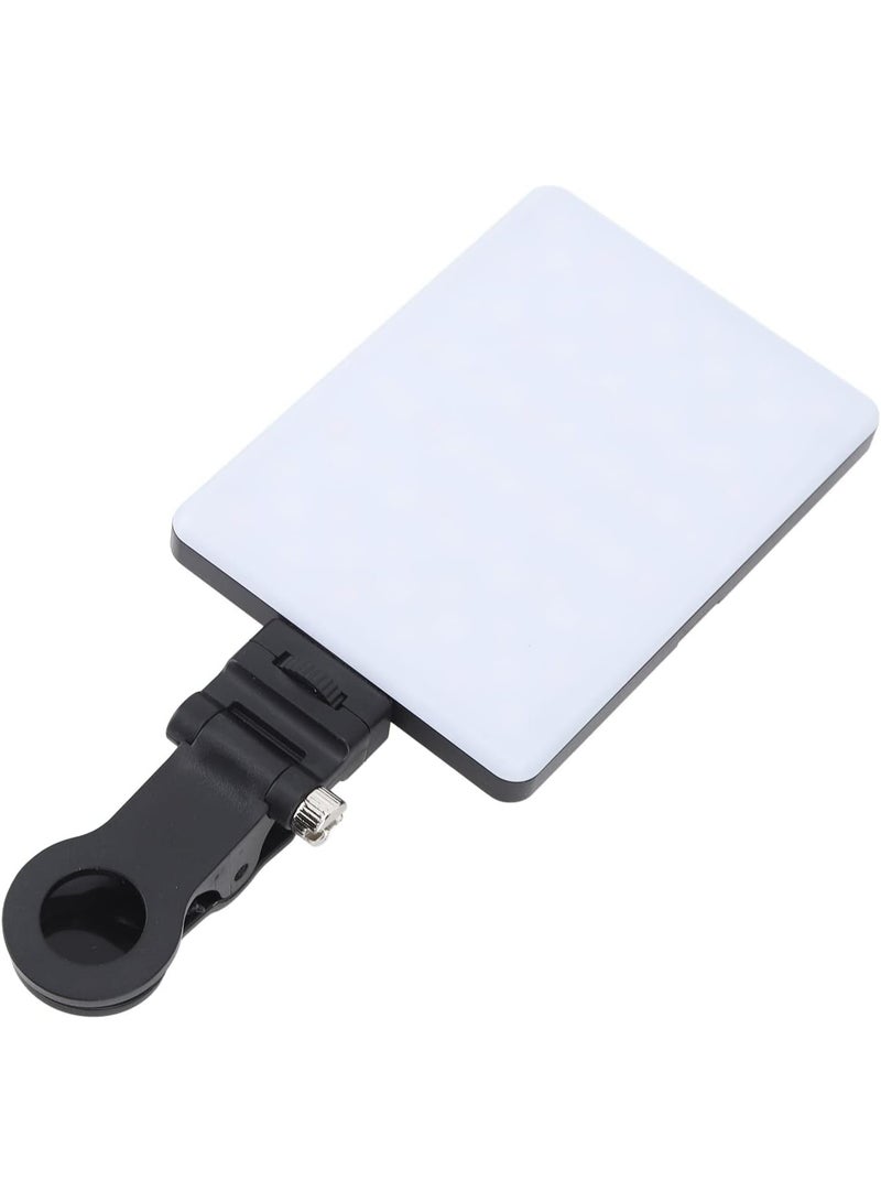 مصباح فيديو 60 LED محمول بمشبك وقابل لإعادة الشحن للسيلفي والمؤتمرات - Image 1