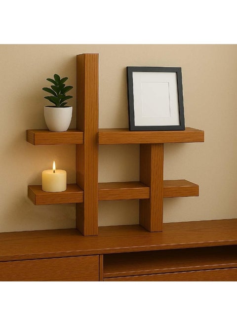 Horoof Home® Wood Square Nesting Floating Shelves (Set of 2)