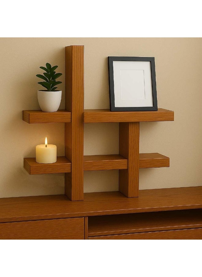 Horoof Home Horoof Home® Wood Square Nesting Floating Shelves (Set of 2) 
