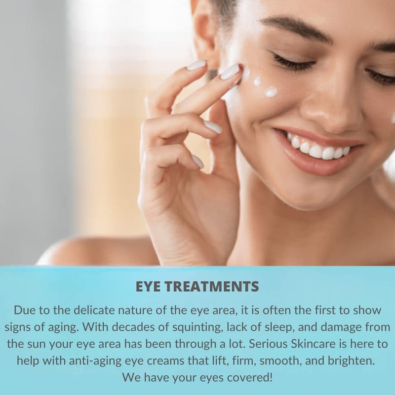 Serious Skincare - EYETALITY Morning Under Eye Cream for Dark Circles & Puffiness, Anti-Aging Daily Wrinkle Cream, Line Smoothing Skin Care Treatment for Women and Men - Coffee Bean Extract 0.5 oz - Image 4