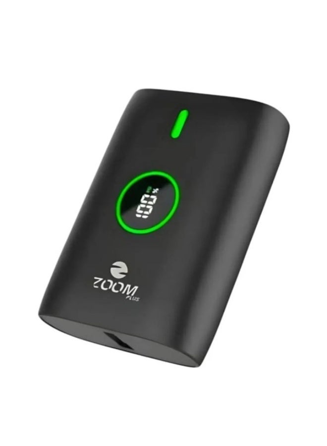 Zoomplus ZP-888 10000 mAh Economia Fast Charging Power Bank 5V/2.1A MAX Black