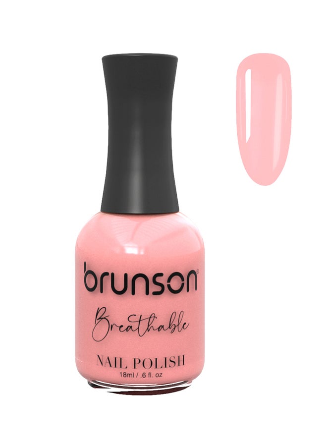 brunson Breathable Nail Polish Halal nail polish Wudu friendly Quick-Dry Vegan long lasting but easy peel off   18ml BH435