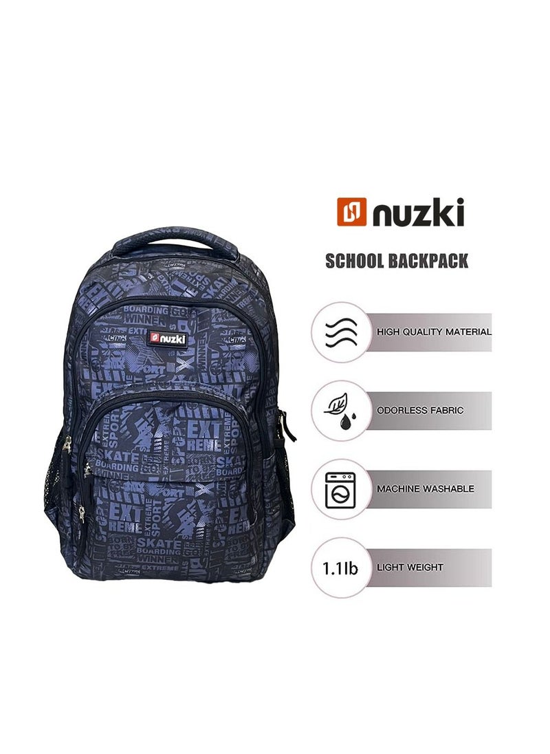 nuzki NUZKI School Bag Backpack Lightweight and Spacious Backpack for Back to School Quality bag  - Image 3