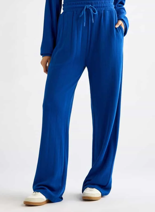 Splash FAV Textured Long Sleeves T-shirt and Pants Set
