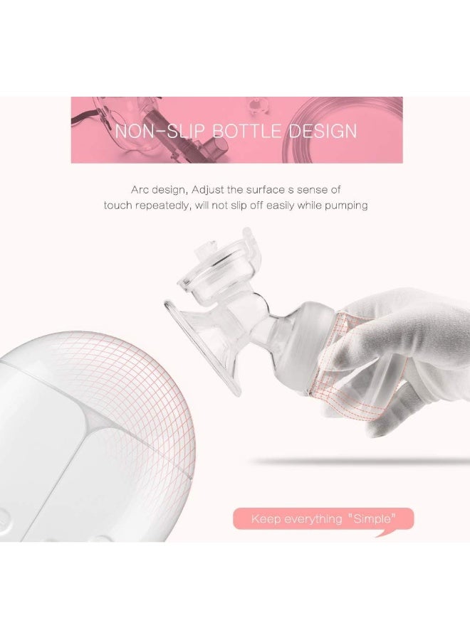 مضخة ثدي كهربائية MKIU، مضخة ثدي يدوية ثنائية السيليكون مع شحن USB، 2 وضعيات قابلة للتعديل و 4 مستويات شفط للمضخة لرضاعة الأم - Image 2