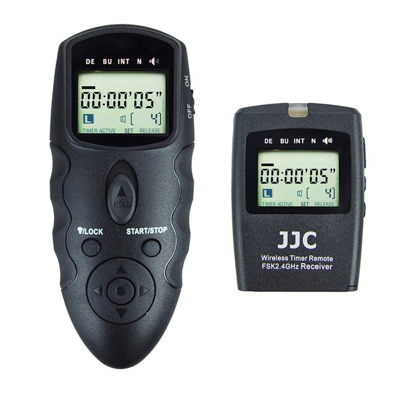 JJC Wireless Intervalometer Timer Remote Control Shutter Release for Canon EOS R1 R5 Mark II R5 R3 5D Mark IV III II 6D Mark II 7D Mark II 5Ds R 1Dx Mark III II 1Ds Mark III 50D 40D & More - Image 1