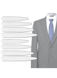 Collar Stays for Mens Dress Shirts, 8 Pieces Stainless Steel Collar Stays Metal Collar Stiffeners for Shirts Collars Support Stays Shirt Collar Stiffeners Metallic Collar Stays for Men Women (4 Sizes)