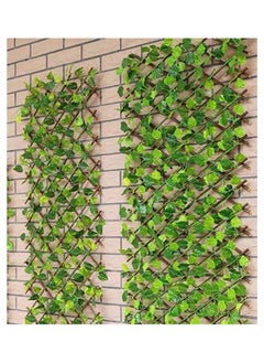 HOME TASTE Expandable Bamboo Garden Fence with Artificial Ivy Leaves – Wooden Trellis Privacy Fence with Realistic Greenery for Home, Garden, and Wall Decoration – Premium Quality, Charming Outdoor  - Image 5
