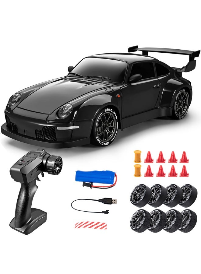 Samira Drift RC Car 1:24 Scale – 4WD High-Speed Remote Control Racing Car with Flashing Lights, Dual Tires, USB Charging,Racing Car Toys for Boys Girls Kids Adults - Image 1