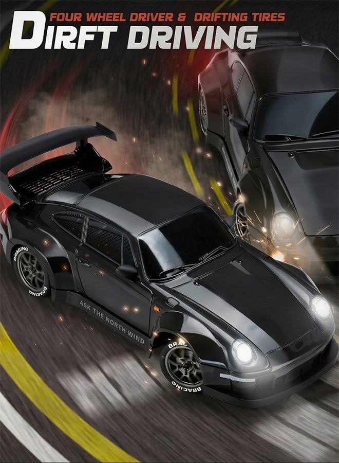 Samira Drift RC Car 1:24 Scale – 4WD High-Speed Remote Control Racing Car with Flashing Lights, Dual Tires, USB Charging,Racing Car Toys for Boys Girls Kids Adults - Image 2