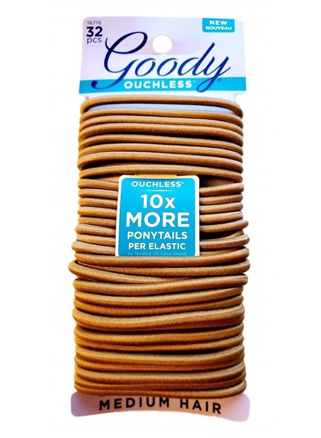 Goody WoMens Ouchless 4 mm Elastics, Blondes, 30 Count - Image 1