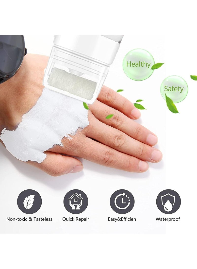 DubaiGallery فرشاة أسطوانية صغيرة 100 جرام طلاء لاتكس للحوائط عامل إصلاح للحوائط كريم إصلاح للحوائط مع طلاء خدش مهم مقاوم للعفن سريع الجفاف - Image 4