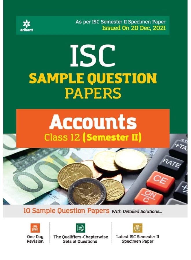 Arihant Isc Semester 2 Accounts Class 10 Sample Qu  - Image 1