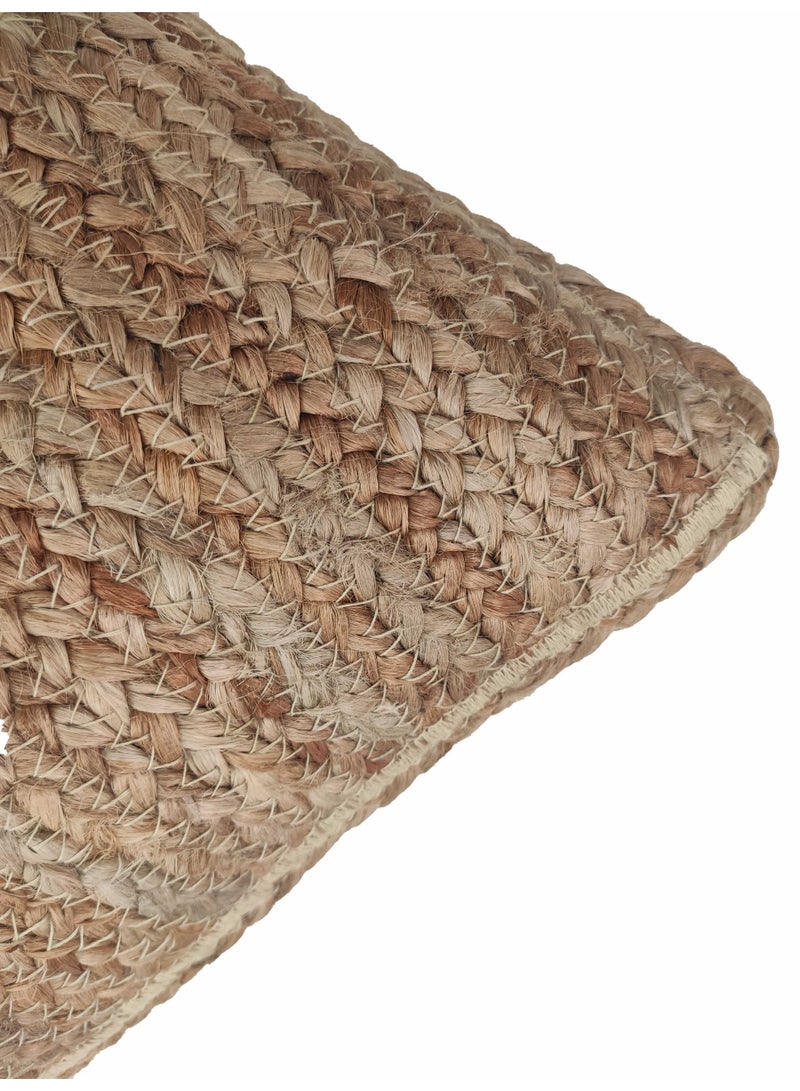 Ramsha Natural Jute Decorative Farmhouse Cushion Cover for Couch, Sofa, and Floor - CS 032 (45x45cm)  - Image 2