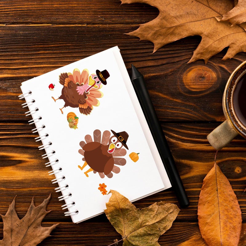 Thanksgiving Turkey Puzzle DIY Sticker Sheets - Image 5