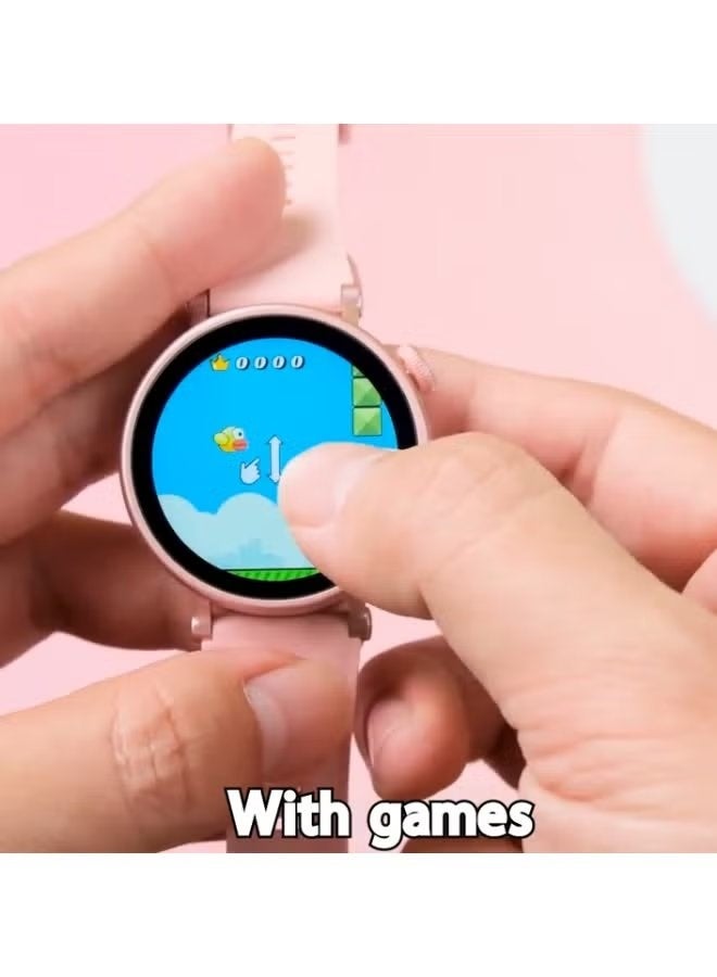 modio MR-73 Kids Smart Watch with Bluetooth Calling, Built-in Games, Fitness & Sleep Tracker, Dual Adjustable Straps, Splash-Resistant HD Display, Fun & Safe for Children - Image 3