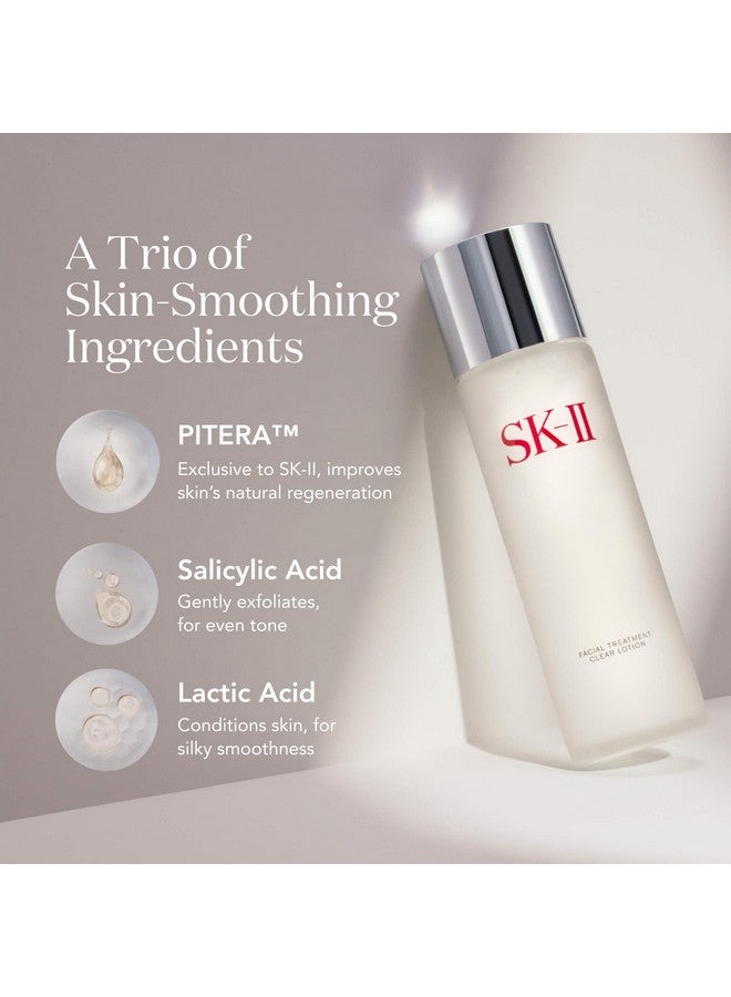 SK-II Facial Treatment Clear Lotion - Hydrating Face Toner with AHAs to Exfoliate & Visibly Improve Texture - Gentle Facial Toner Made with Salicylic & Lactic Acid for a More Even Skin Tone (5.4 oz) - Image 3