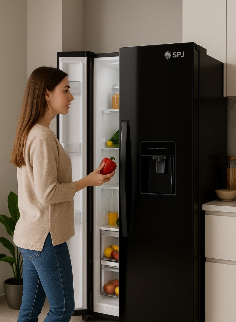 SPJ 529 Litres Side by Side Refrigerator with Water Dispenser – Model RF-BLT699C | No Frost Cooling, Large Capacity, Premium Design - Image 5