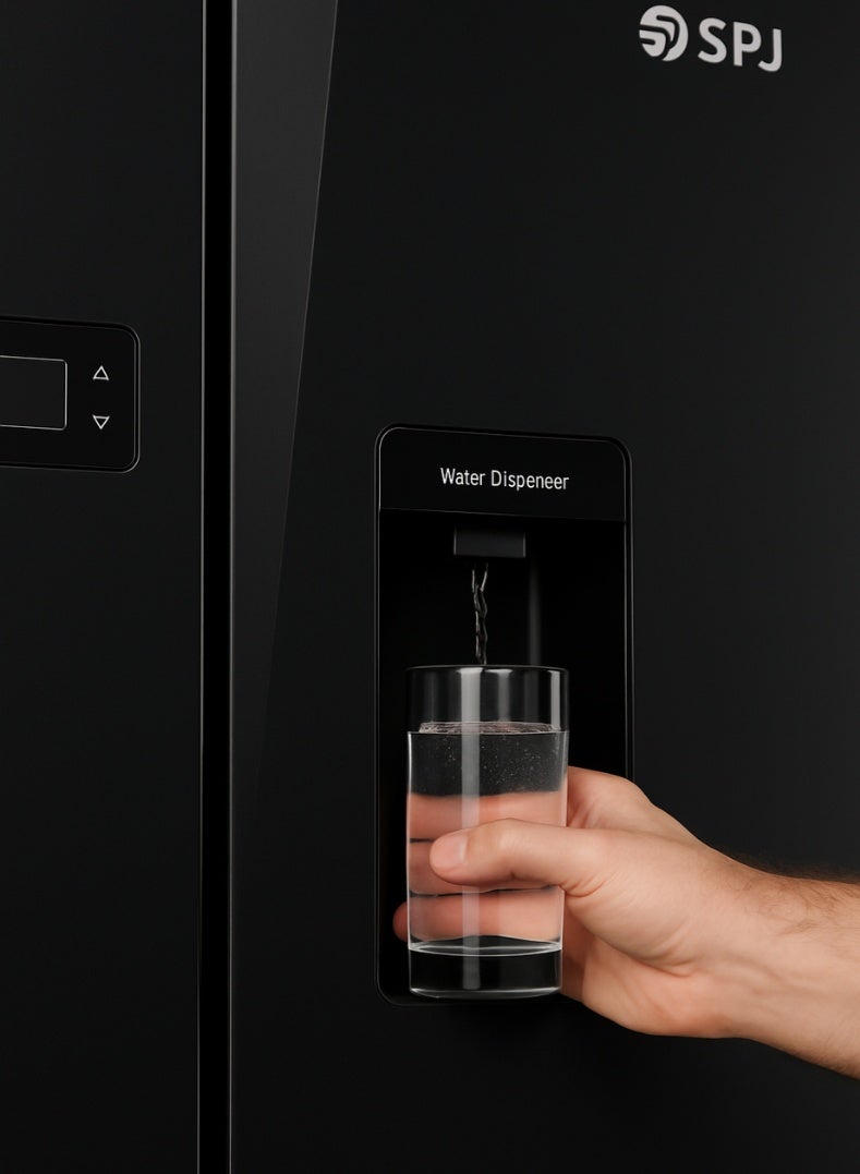 SPJ 529 Litres Side by Side Refrigerator with Water Dispenser – Model RF-BLT699C | No Frost Cooling, Large Capacity, Premium Design - Image 4