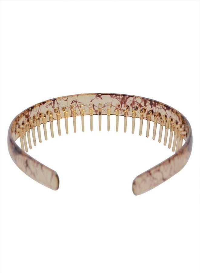 Teppylony 3 Pcs Resin Teeth Comb Headband Plastic Hard Hairband Fashion Women Headdress Hair Accessories - Image 5