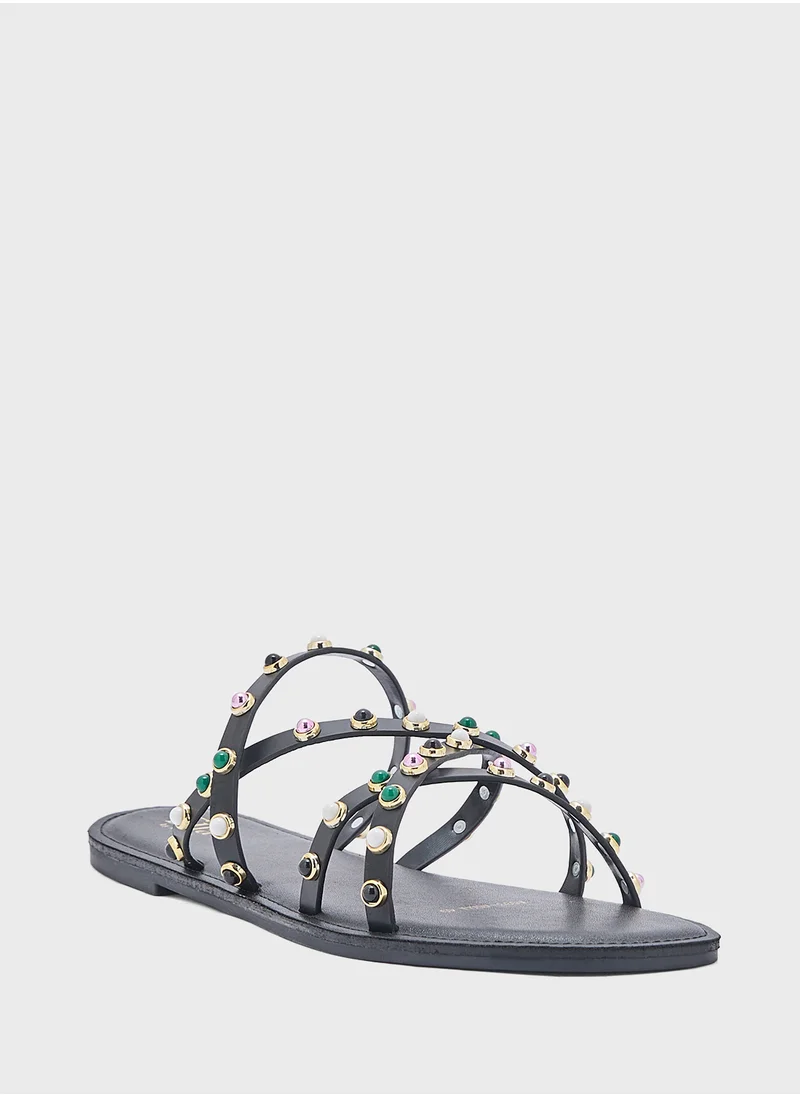 ELLA Embellished Stud Sandal